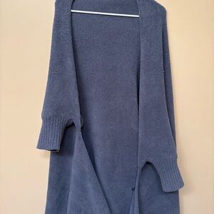 Barefoot Dreams Open-Front Cardigan in Slate Blue